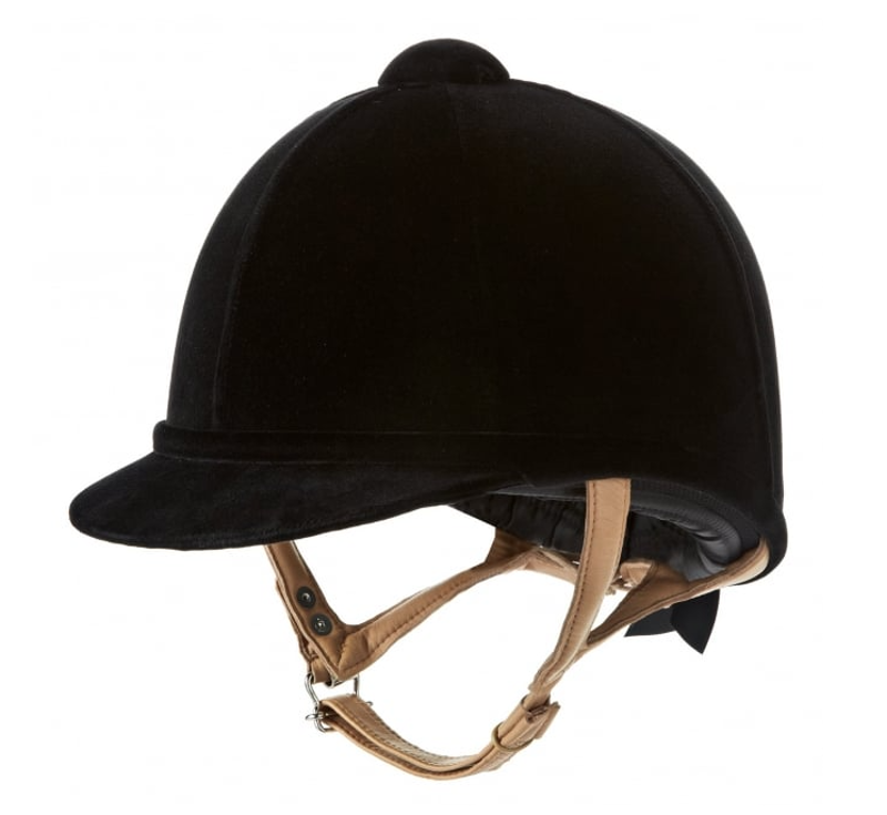 Charles Owen Flesh Fian Hat Black 60CM